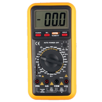 滨江9801数显万用表大屏幕背光