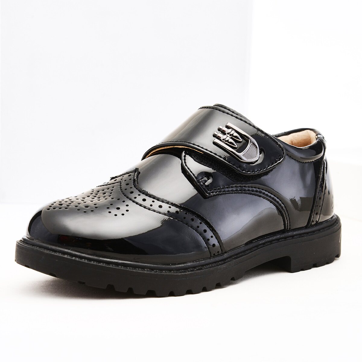 高档imo男童皮鞋儿童黑色真皮走秀钢琴演出鞋学校主持表演鞋英伦
