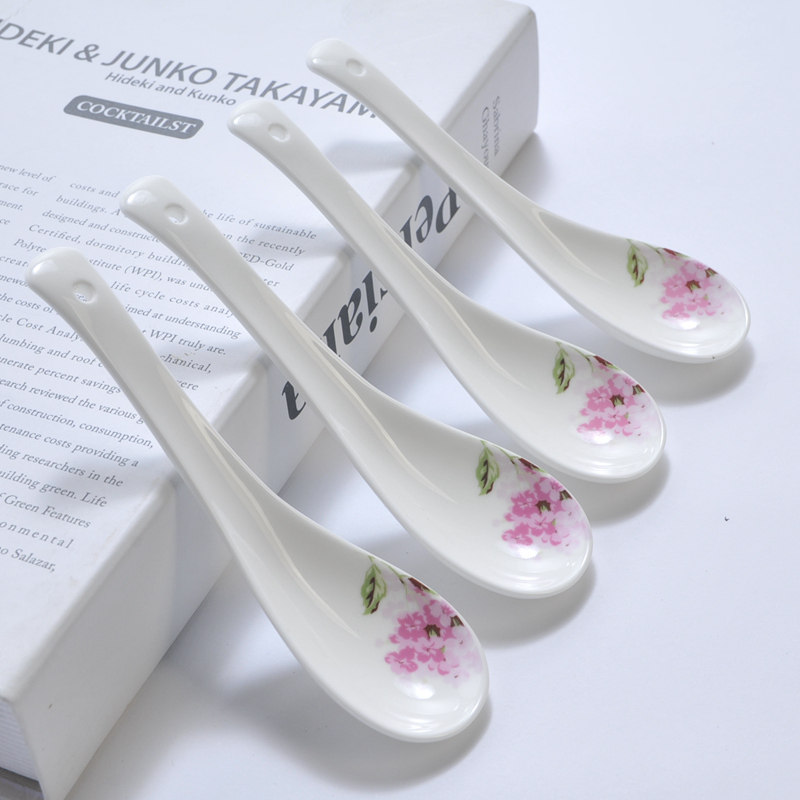 小勺子家用唐山骨瓷小汤勺吃饭小勺成人调羹创意陶瓷儿童餐具简约,餐饮具,调羹/饭勺,淘宝优惠券,粉丝福利购,淘宝优惠卷