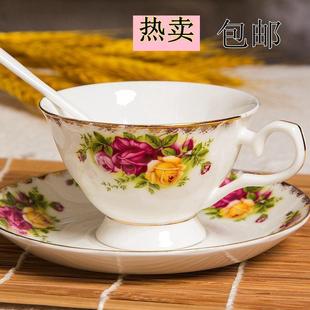 欧式 骨瓷咖啡杯套装 英式 下午茶茶具创意陶瓷简约家用咖啡杯碟套装