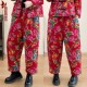 加绒加厚棉裤 东北大花裤 保暖女士跳舞扭秧歌冬季 民族风冬装 保暖裤