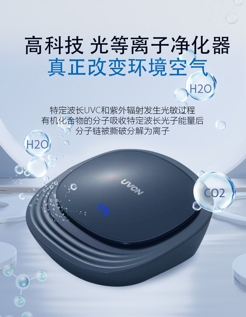 uvcn优微光等离子紫外除甲醛室内