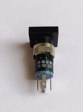 eao开关按钮18-187.035 外形19X19mm正方形  红黄绿3色灯罩可选配