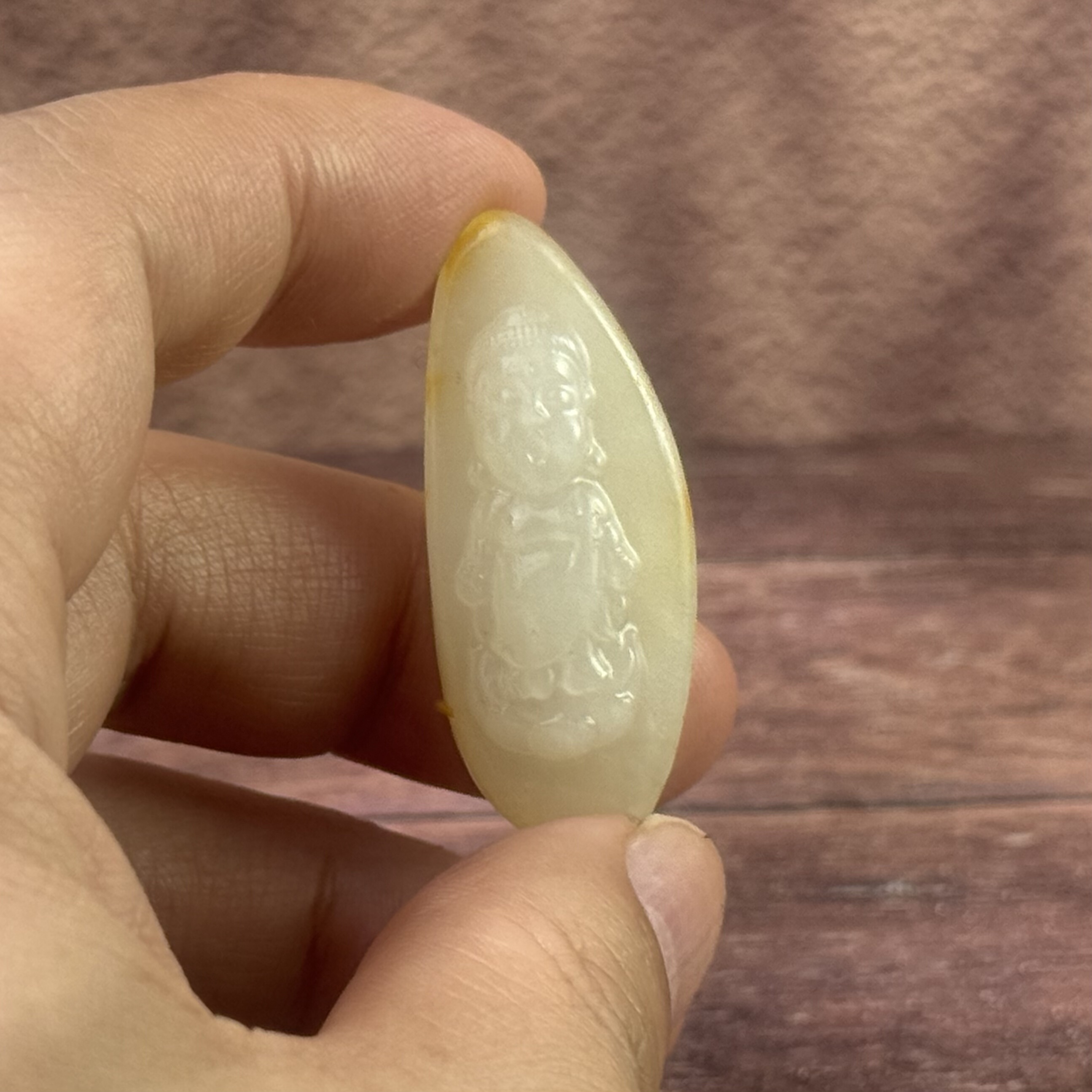 【保证真品】天然新疆和田玉籽料碧玉