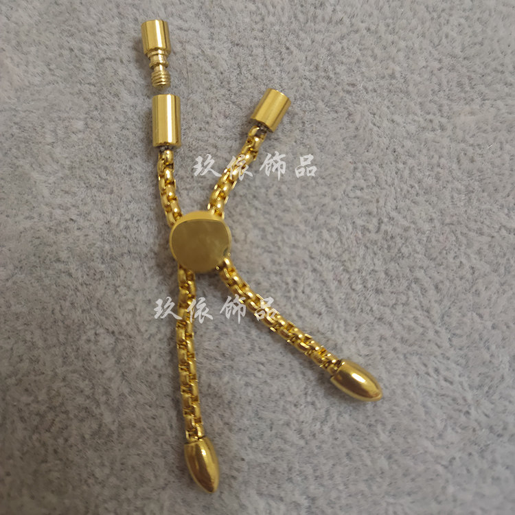 尾链金属扣可调节长度旋转打开