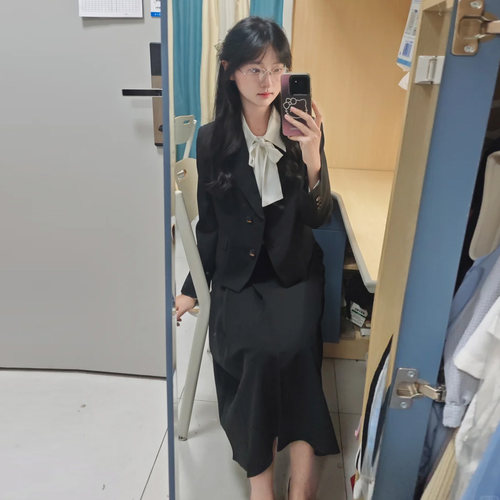 学院风西装套装女职业正装工作服