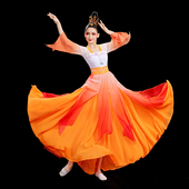 古典舞演出服女飘逸水袖 采薇舞蹈服中国风练功服大摆裙舞蹈裙服装