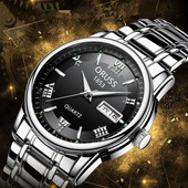 潮流手表 全自动机械表男表超薄日历夜光防水时尚 正品 瑞士手表男士