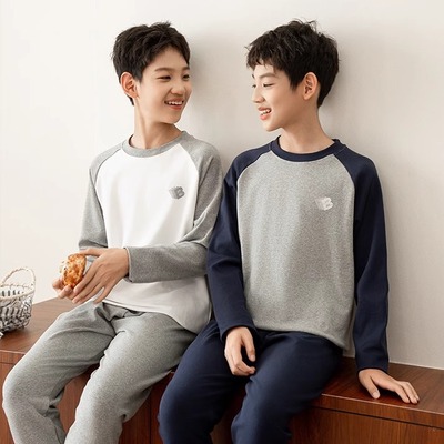 秋冬磨毛加厚高弹莫代尔睡衣套装