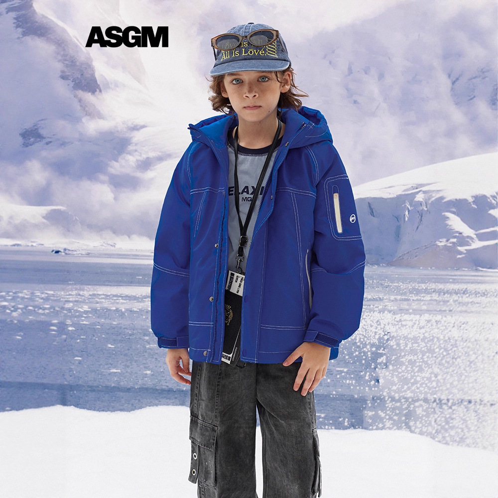 日单童装中大童外套加厚羽绒服童冲锋衣2025秋冬厚款外贸原单出口