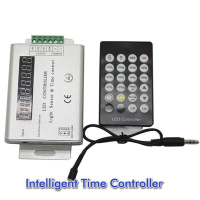 24 KEYS 3通道12V / 24V智能光传感器和时间可编程led控制器