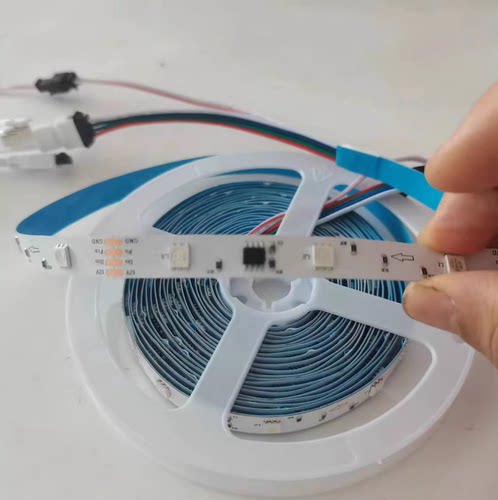 外置ic断点续传30灯12v 1935rgb10mm裸板幻彩灯带