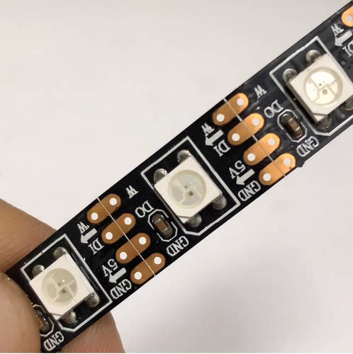5V 10mm WS2811 60灯 RGB单点单控软灯带 带回流