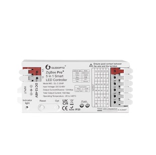 GL-C-204P五合一灯带控制器12-48V宽电压zigbee+2.4G RF可兼容HA