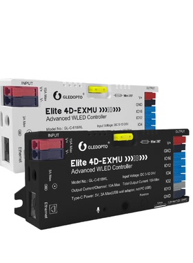 GLEDOPTO 4路输出ESP32以太网WLED数字灯带控制器GL-C-618WL