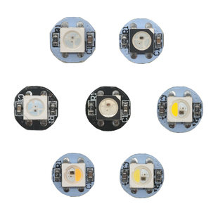 内置点控幻彩小圆板5V WS2812B RGBW小圆点 SK6812 全彩灯珠 RGB