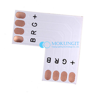 led卡扣 4拼RGB灯带灯条专用 FPC板直角免焊连接器卡扣10mm带扣子