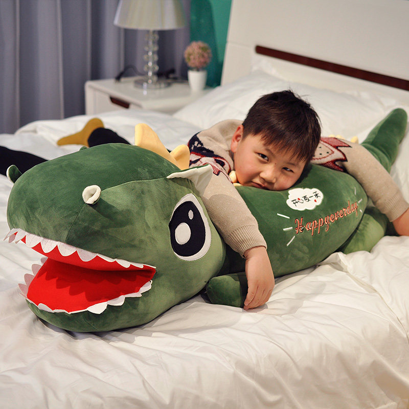恐龙玩具毛绒公仔大号床上抱睡霸王龙玩偶娃娃儿童睡W觉抱枕男孩