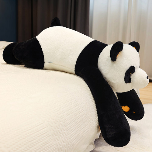 【睡觉抱玩偶】仿真黑白大熊猫