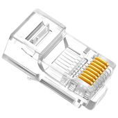 胜为超五类水晶头RCB 1100镀金RJ45纯铜非屏蔽8P8C网络网线对接头