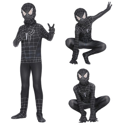 新款万圣节cosplay动漫服装儿童成人蜘蛛侠紧身衣演出表演毒液cos