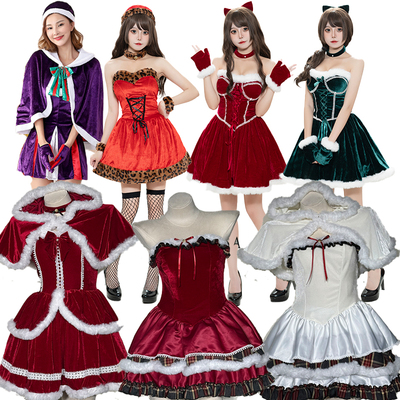 圣诞少女风多件套连衣裙