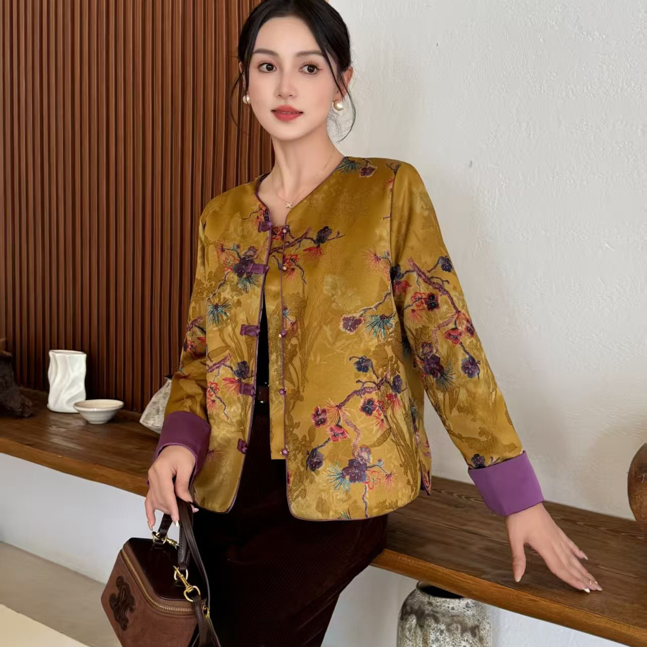 秋装百搭宽松时尚休闲上衣短外套