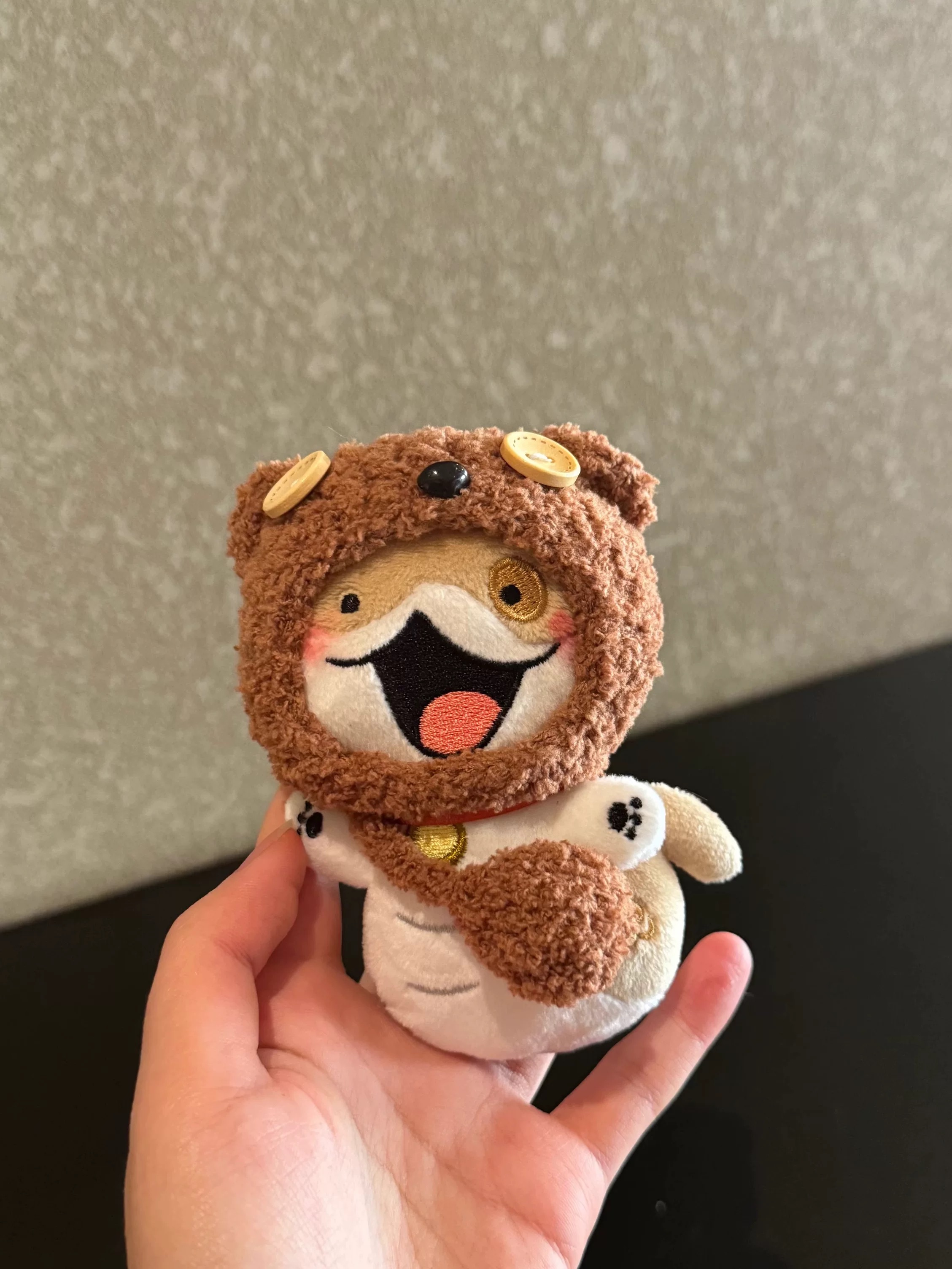 正版小狗蛇点点挂件毛绒头套公仔玩偶包包挂件饰品钥匙扣蛇年礼物