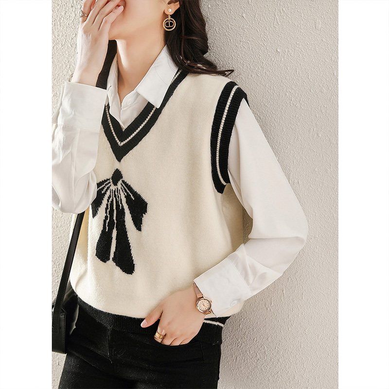 V领针织衫马甲女士毛衣背心春秋冬季小个子坎肩内搭马夹洋气外穿,女装/女士精品,马夹,淘宝优惠券,粉丝福利购,淘宝优惠卷