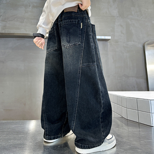 童装男童秋装裤子春秋款2025新款男孩长裤儿童牛仔裤秋季中大童潮