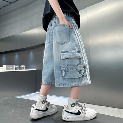 男童牛仔短裤夏装2025新款夏款