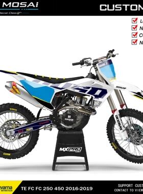 16-19HUSQVARNA恒建250克维思K18胡斯瓦纳fe开禧越野摩托贴花贴纸