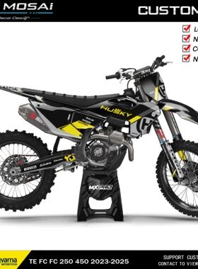 2023-2025年胡思瓦纳FE250 TE300 恒舰S6 Z300贴花贴膜车贴画贴纸