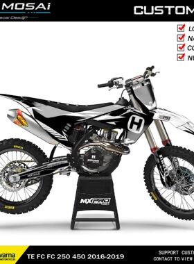 2016-19HUSQVARNA恒建250克维思K18胡斯瓦纳开禧越野摩托贴花贴纸