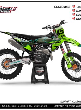 适用于2024-2025KTMEXC250 300XCW350越野摩托车全车贴花贴膜贴画