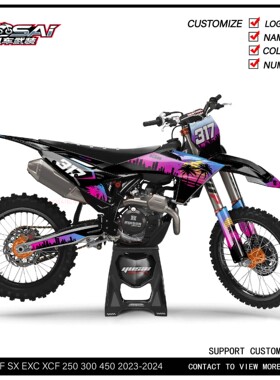 适用于2024-2025KTMEXC250 300XCW350越野摩托车贴花贴膜贴画贴纸