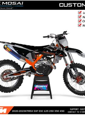 适用于2016-2019KTM125EXC250SXF300克维斯K16越野摩托车贴花贴膜