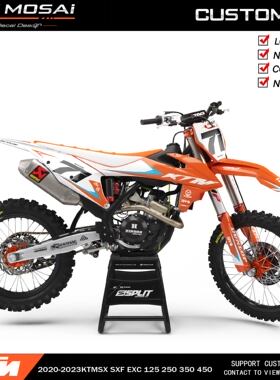 2020-2023 KTM125EXC250 300SXF350克维斯恒建越野摩托车贴花贴膜