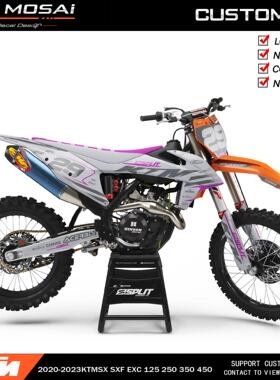 适用于2020-2023KTM 125EXC250SXF300越野摩开禧恒建托车贴花贴膜
