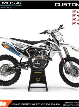 适用于2016-2019KTM125EXC250SXF300克维斯K16越野摩托车贴花贴膜