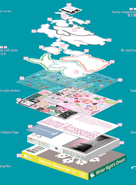 银河信差Winter Night’s Dream冬夜之梦 季节纪念彩页手账本套装