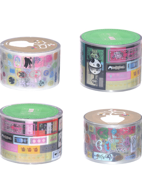 银河信差GalacticMessenger 昭和印章 标签贴 原创装饰贴纸卷手账