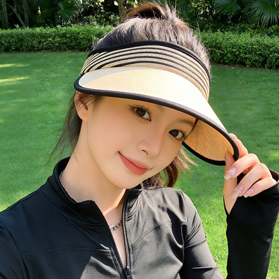 夏季女款空顶大檐防晒遮阳帽
