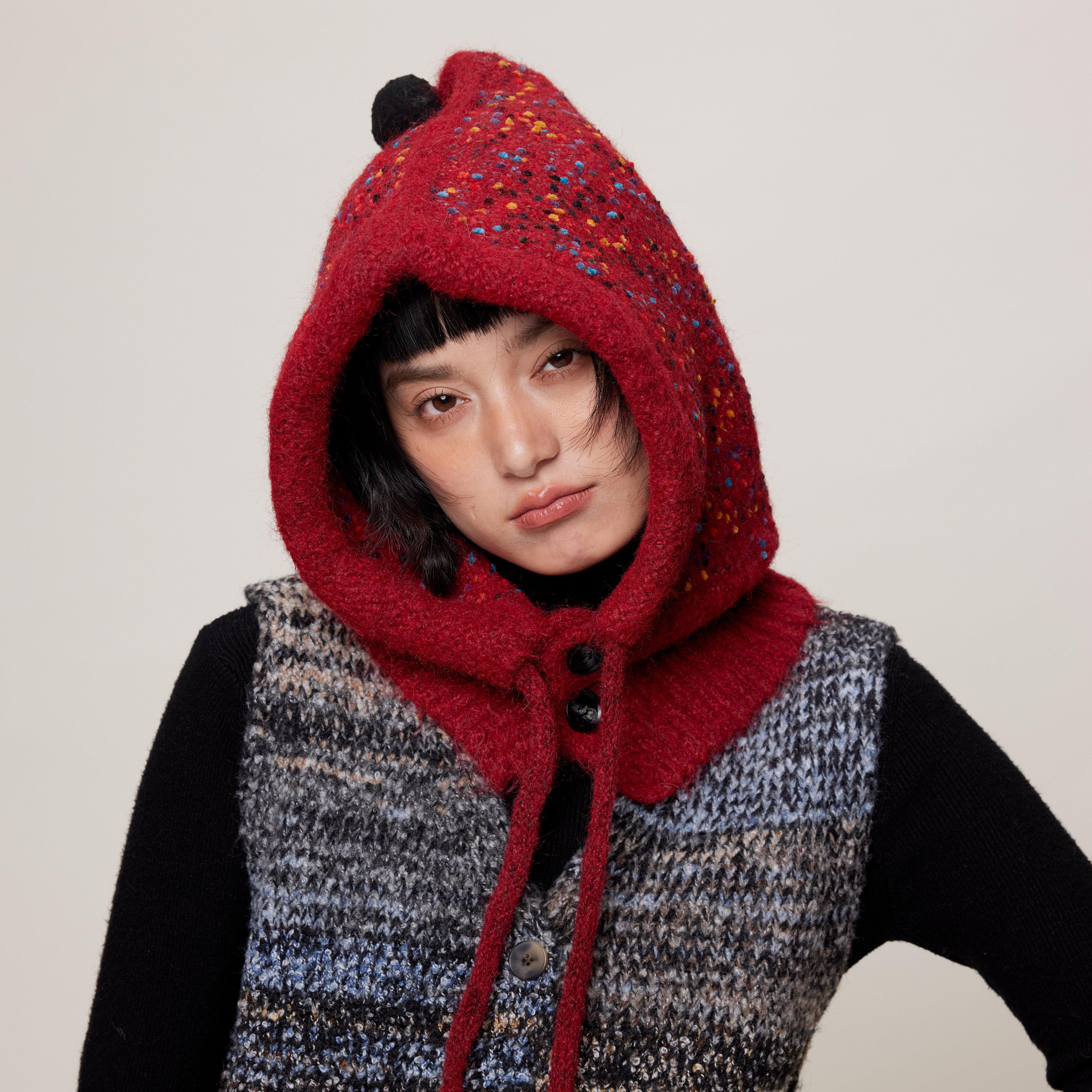 马年新年送礼针织帽女冬季2026新款流行好看红色围巾氛围感保暖帽,服饰配件/皮带/帽子/围巾,帽子,淘宝优惠券,粉丝福利购,淘宝优惠卷