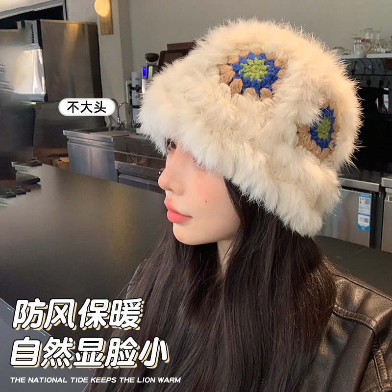 【全网热销】加绒防风醒狮毛绒帽