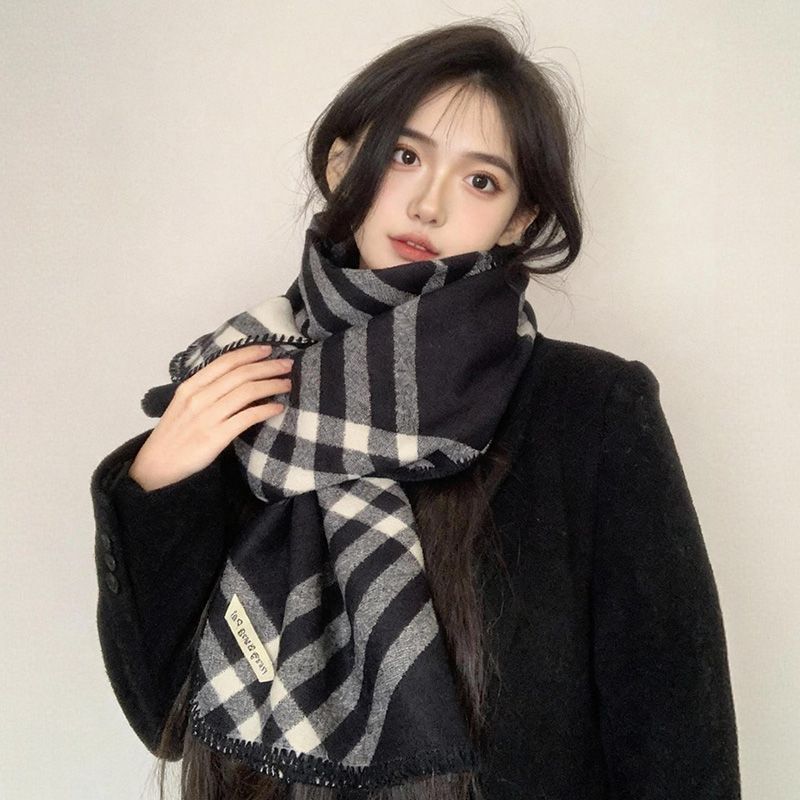 【明星同款】高级感保暖双面围巾