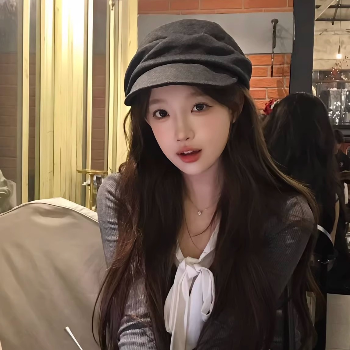 帽子女款2025新款显脸小贝雷帽