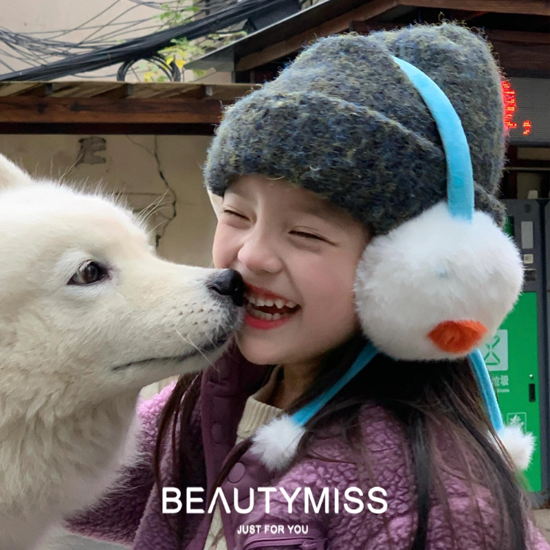 【可爱来袭】儿童小雪人保暖耳罩