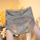 短裤 内裤 提臀透气三角裤 夏季 女2025新款 缎面高腰性感蕾丝收腹大码