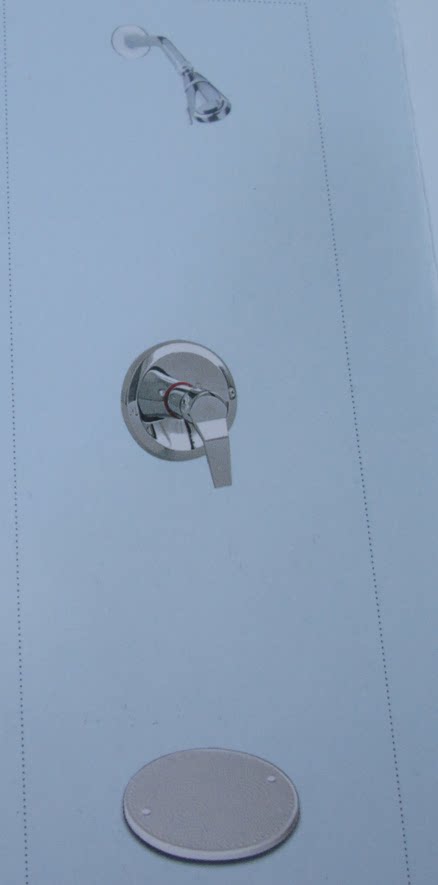 六合一暗装预埋式脚踏冷热调温淋浴花洒套装 脚踏调温淋浴器